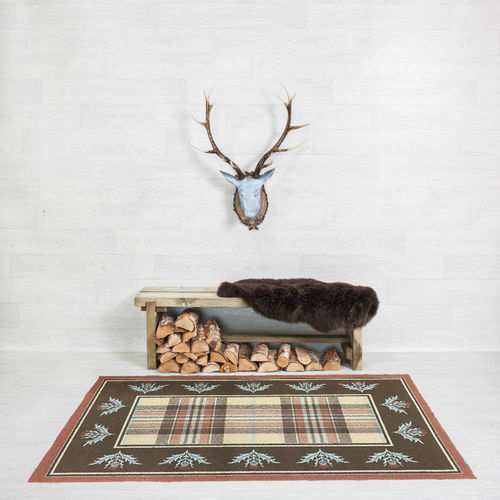 Traditioneller Teppich - AILSA CRAIG BORDER - STEVENS AND GRAHAM - abstraktes Motiv / Wolle / rechteckig