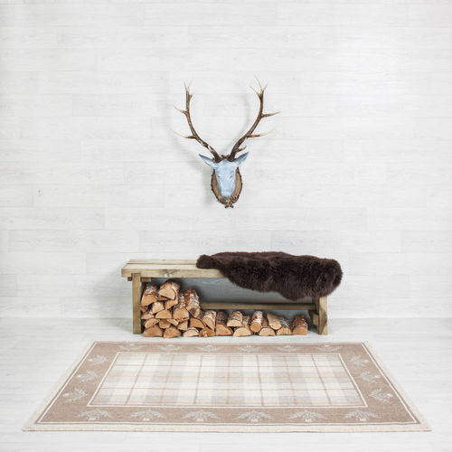 Traditioneller Teppich - BALWEN THISTLE BORDER  - STEVENS AND GRAHAM - abstraktes Motiv / Wolle / rechteckig