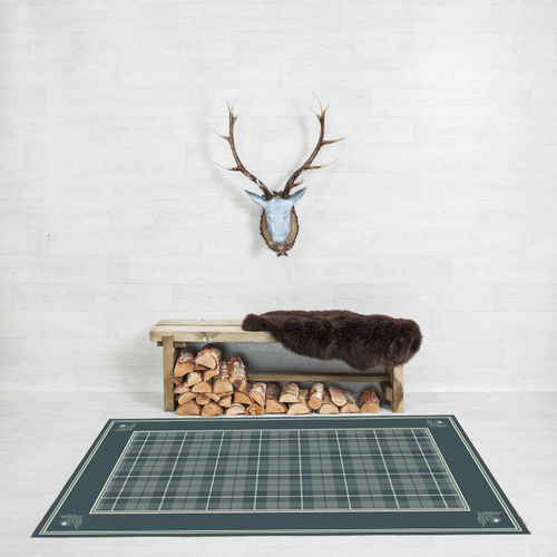 Traditioneller Teppich - BAY OF THE GLEN THISTLE CORNER BORDER - STEVENS AND GRAHAM - abstraktes Motiv / Wolle / rechteckig