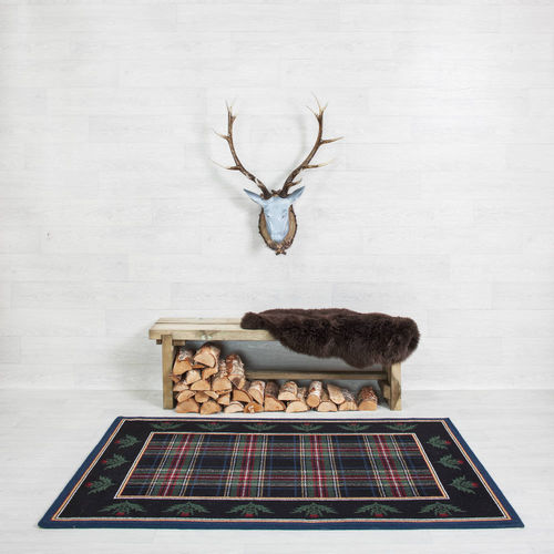 Traditioneller Teppich - STEWART THISTLE BORDER - STEVENS AND GRAHAM - abstraktes Motiv / Wolle / rechteckig