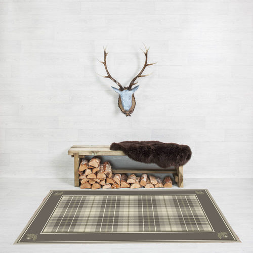 Traditioneller Teppich - OAKMORE THISTLE CORNER BORDER - STEVENS AND GRAHAM - abstraktes Motiv / Wolle / rechteckig