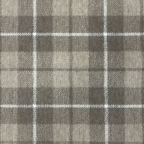 Klassischer Teppich - CHESTNUT TARTAN - STEVENS AND GRAHAM - Karomuster / Nylon / Wolle