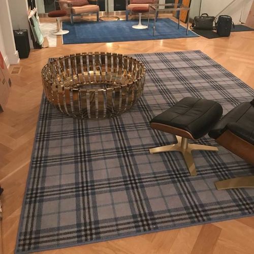 Klassischer Teppich - DUNMORE TARTAN - STEVENS AND GRAHAM - Karomuster / Wolle / rechteckig