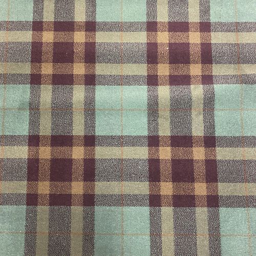 Klassischer Teppich - LOCHAN UAINE TARTAN - STEVENS AND GRAHAM - Karomuster / Nylon / Wolle