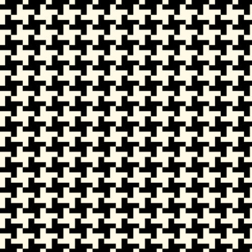 Klassischer Teppich - HOUNDSTOOTH  - STEVENS AND GRAHAM - geometrisches Muster / Wolle / rechteckig