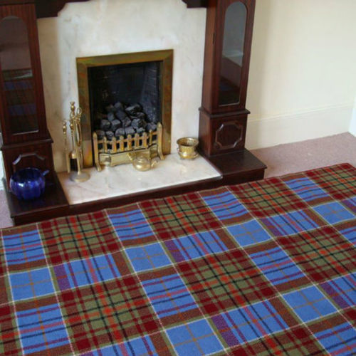 Klassischer Teppich - ADAM TARTAN - STEVENS AND GRAHAM - Karomuster / Nylon / Wolle