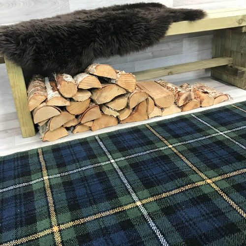 Klassischer Teppich - CAMPBELL OF ARGYLL MODERN TARTAN - STEVENS AND GRAHAM - Karomuster / Nylon / Wolle