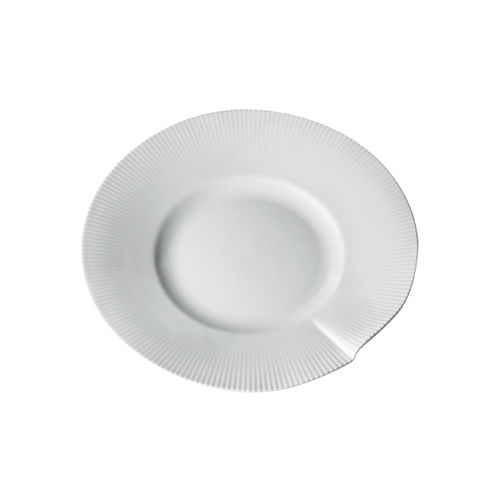 Flache-Teller - CANOPÉE : AILE LARGE - PILLIVUYT - rund / Porzellan / Motiv