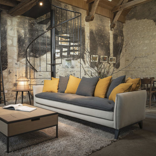 Modernes Sofa - JAÏPUR - RALPH M. - Stoff / mit abnehmbarem Bezug / mit abnehmbarem Kissen