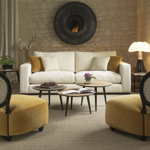 Modernes Sofa - LATITUDE - RALPH M. - Stoff / mit abnehmbarem Kissen / mit Armlehnen
