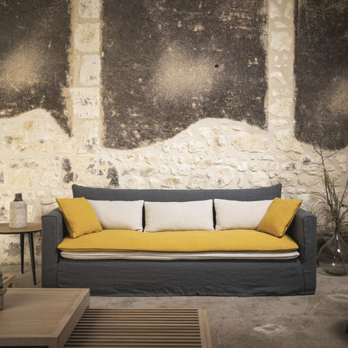 Modernes Sofa - MASSAÏ - RALPH M. - Stoff / mit abnehmbarem Bezug / mit abnehmbarem Kissen