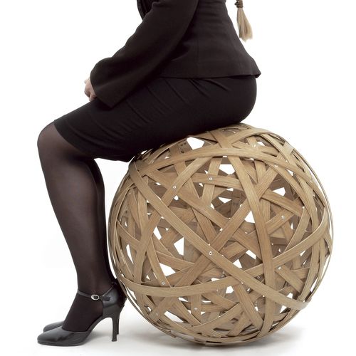 Hocker / originelles Design - KLUWEN - RAUMGESTALT - Esche / Eiche