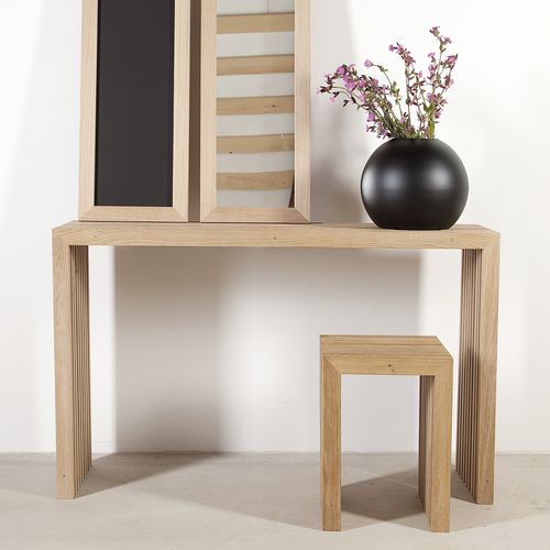 Moderner Konsolentisch - HT7 - RAUMGESTALT - Eiche / Gestell aus Eiche / rechteckig