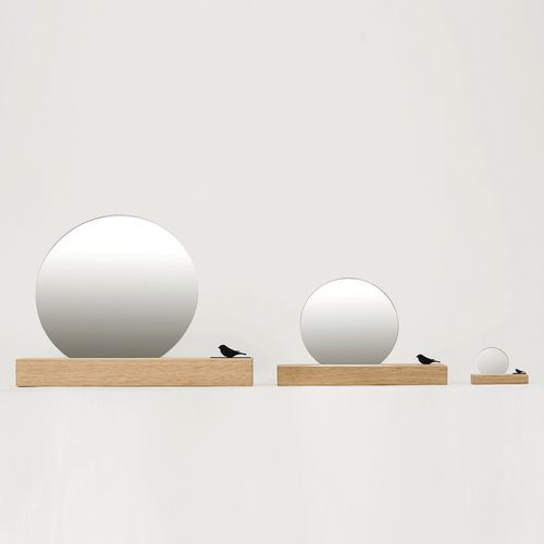 Tischspiegel - XX_SP15 - RAUMGESTALT - modern / rund / Eiche
