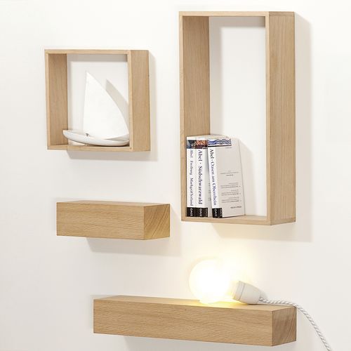 Wandmontiertes Regal - XX_SH1 - RAUMGESTALT - Modul / modern / Eiche
