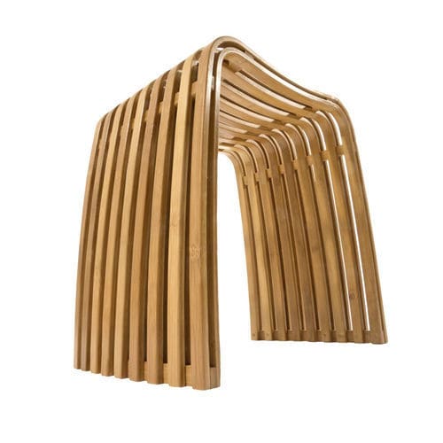 Moderner Hocker - Ordina  - CIPI' - lackiertes Holz / Bambus / Gestell aus lackiertem Holz
