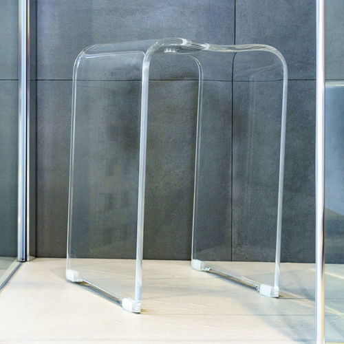 Moderner Hocker - Ghost  - CIPI' - Acryl / Gestell aus Acryl / doppelt