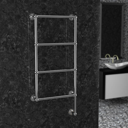 Elektrischer Badheizkörper - RETRÒ II - CORDIVARI DESIGN - Stil / Metall / silberfarben