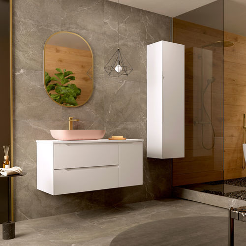 Wandhängender Waschtisch-Unterschrank - CENIT - COYCAMA - MDF / modern / 1 Tür