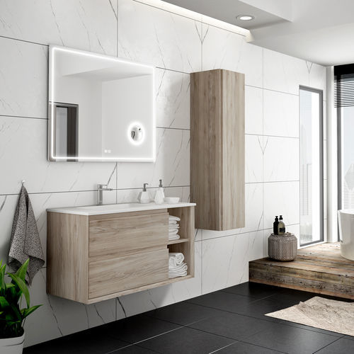 Wandhängender Waschtisch-Unterschrank - HOLE - COYCAMA - MDF / modern / ohne Tür