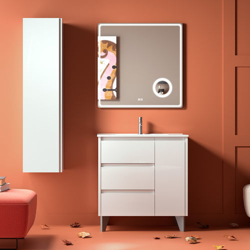 Freistehender Waschtisch-Unterschrank - CERVINO - COYCAMA - MDF / modern / 1 Tür
