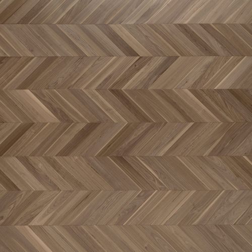 Mehrschichtparkett - CA' BIASI - FOGLIE D'ORO BY LATIFOGLIA - amerikanischer Nussbaum / Fischgrät / gebürstet