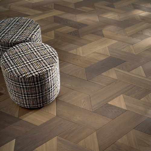 Mehrschichtparkett - DESIGN NISIA - FOGLIE D'ORO BY LATIFOGLIA - Eiche / Nussbaum / amerikanischer Nussbaum