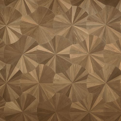 Mehrschichtparkett - DESIGN VENTAGLIO - FOGLIE D'ORO BY LATIFOGLIA - Eiche / Nussbaum / amerikanischer Nussbaum