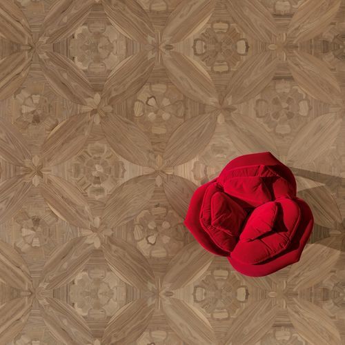 Mehrschichtparkett - DESIGN DIAMANTE CHIC - FOGLIE D'ORO BY LATIFOGLIA - Eiche / Nussbaum / amerikanischer Nussbaum