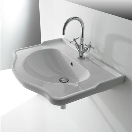 Einbauwaschbecken - CONSOLE LIBERTY - KI & KO - Keramik / modern