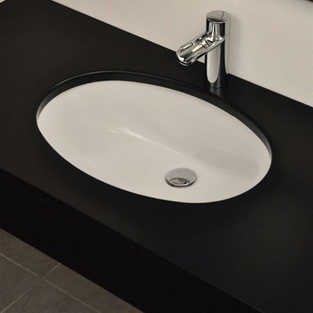 Unterbauwaschbecken - KI & KO - oval / Keramik / modern