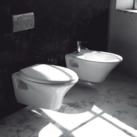 Wandhängendes WC - ALFA - KI & KO - Keramik / modern