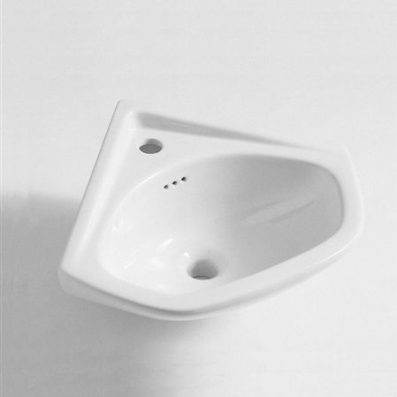 Wand-Handwaschbecken - KI & KO - für Eckeinbau / Keramik