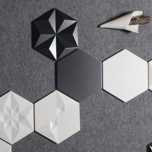 Sechseckige Fliese / Feinsteinzeug - ORIGAMI - QUINTESSENZA CERAMICHE - matt / für den Innenraum / für Küche