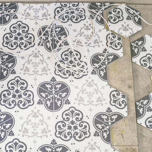 Sechseckige Fliese / Feinsteinzeug - ALCHIMIA - QUINTESSENZA CERAMICHE - matt / für den Innenraum / für Empfangsbereich