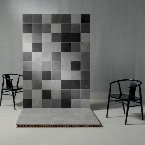 Feinsteinzeugfliesen - SUPERFICI20 - QUINTESSENZA CERAMICHE - Schiefer / matt / Relief