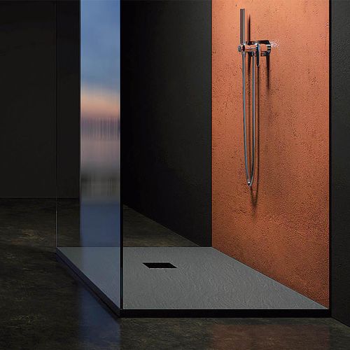 Rechteckige Duschwanne - ROCKY CLASSIC - RELAX DESIGN - zum Aufstellen / Harz / Marmor