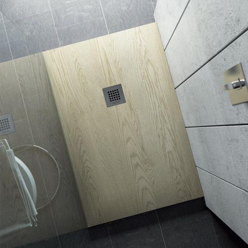 Rechteckige Duschwanne - ROCKY WOOD - RELAX DESIGN - zum Aufstellen / Harz / Marmor