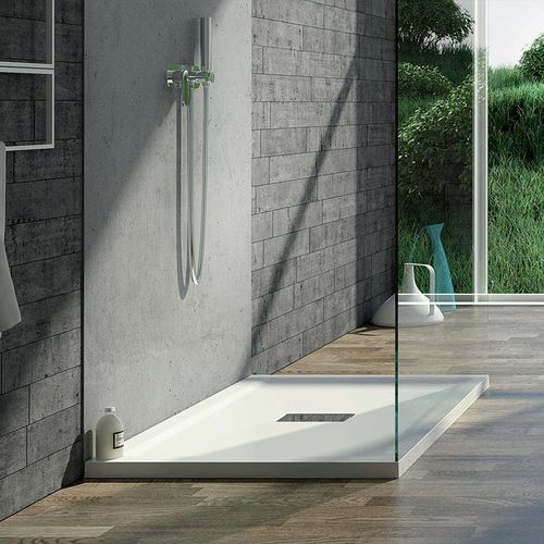 Rechteckige Duschwanne - PURO - RELAX DESIGN - zum Aufstellen / bodengleich / Acryl