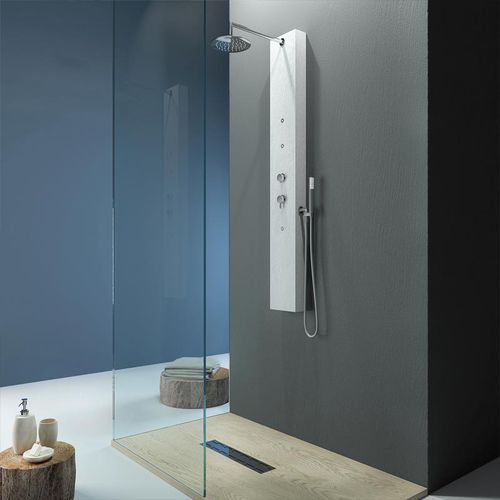 Wandmontierte Duschsäule - ELLE-C - RELAX DESIGN - modern / mit Handbrause