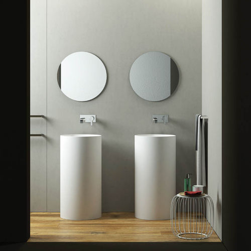 Bodenstehendes Waschbecken - CY – FREE - RELAX DESIGN - Keramik / rund / modern