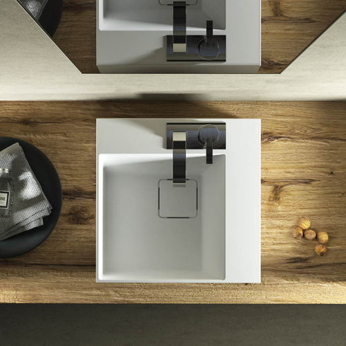 Aufsatzwaschbecken - “L” SERIES - RELAX DESIGN - Keramik / quadratisch / modern