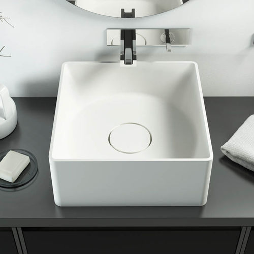 Bodenstehendes Waschbecken - INSIDE OUT - RELAX DESIGN - Keramik / quadratisch / modern
