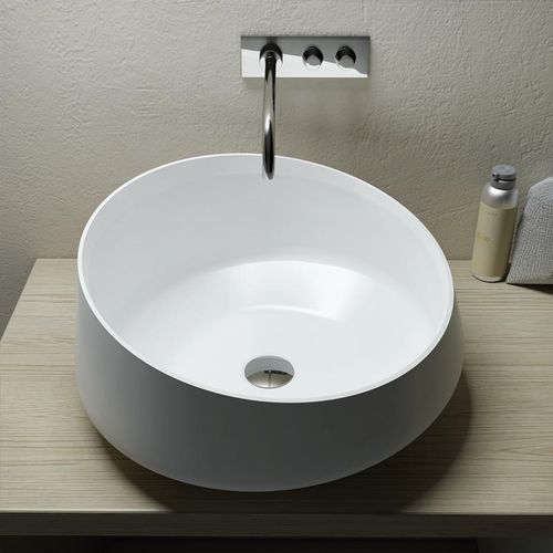Aufsatzwaschbecken - MARECHIARO - RELAX DESIGN - Mineralwerkstoff / rund / modern