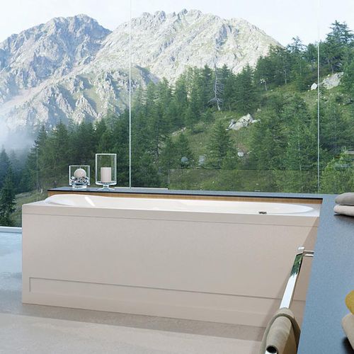 Freistehende Badewanne - DENIZA - RELAX DESIGN - Acryl / Massage / weiß
