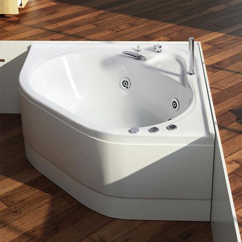 Badewanne für Eckeinbau - CAMELIA - RELAX DESIGN - freistehend / Acryl / Massage