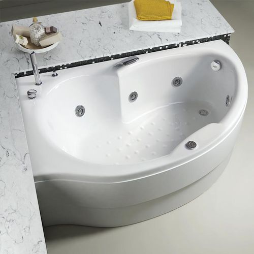 Badewanne für Eckeinbau - SIMY - RELAX DESIGN - freistehend / Acryl / Massage