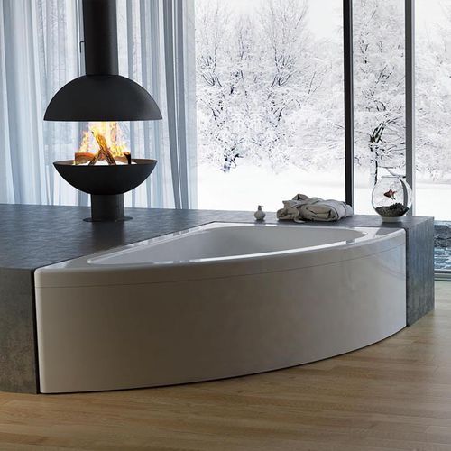 Badewanne für Eckeinbau - SOFIA - RELAX DESIGN - freistehend / Acryl / Massage