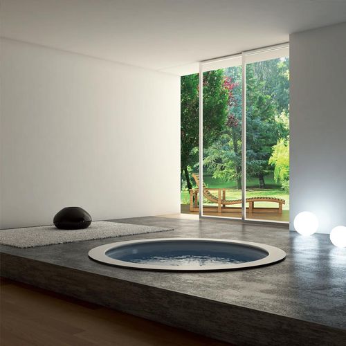 Einteiliges Schwimmbecken - LA ROTONDA - RELAX DESIGN - für den Innenraum / erdverlegt / Verbundwerkstoff