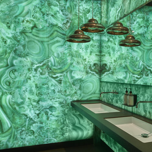 Dekorplatte für Decke - MALACHITE EMERAUD - Tecnografica Italian Wallcoverings - für Innenausbau / wandmontiert / Verkleidung